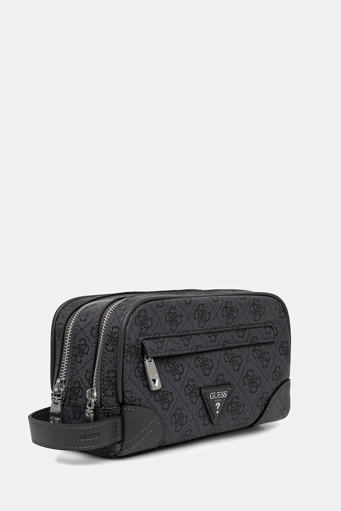 Guess cestovná kozmetická taška pánska MILANO PMMIPL.P6261 sivá SS26