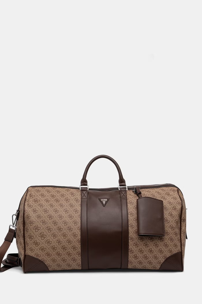 Guess geantă de călătorie pentru bărbați, cu imitație de piele MILANO bej TMMILL.P6235