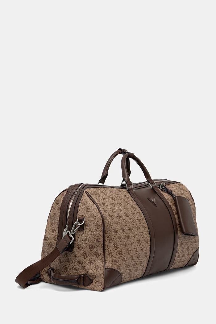 Guess geantă de călătorie pentru bărbați, cu imitație de piele MILANO TMMILL.P6235 bej SS26