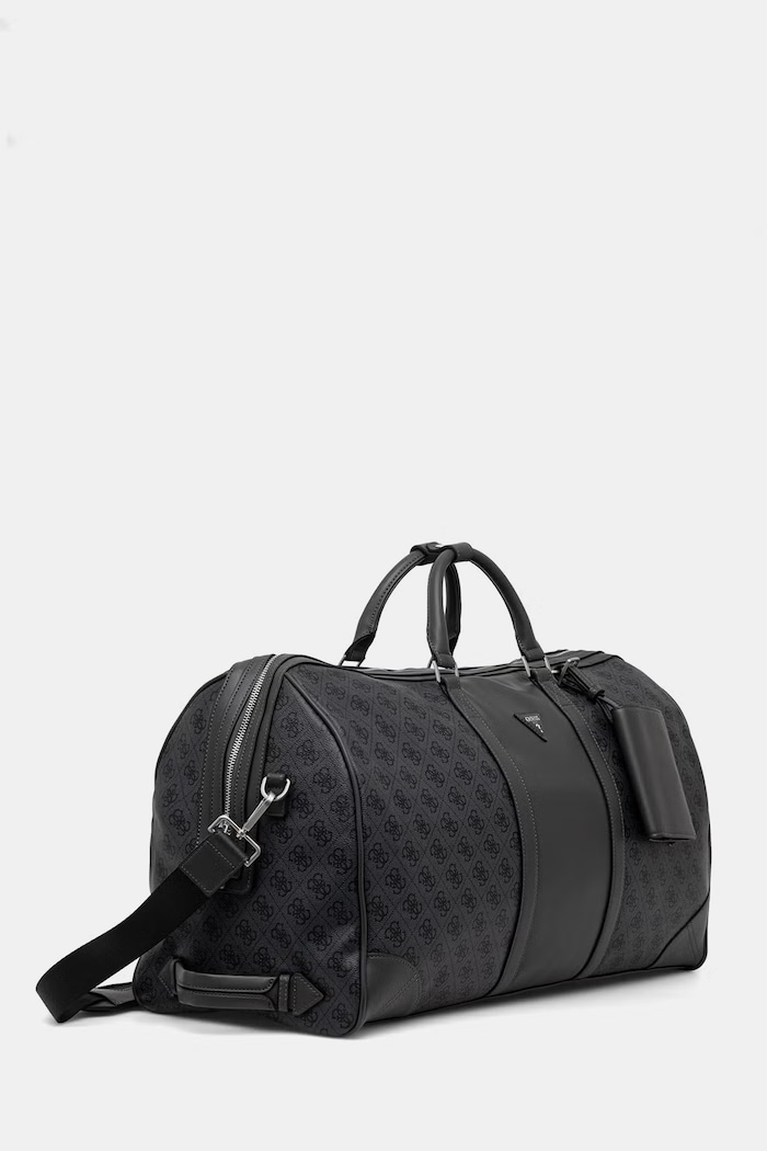 Guess geantă de călătorie pentru bărbați, cu imitație de piele MILANO TMMILL.P6235 gri SS26