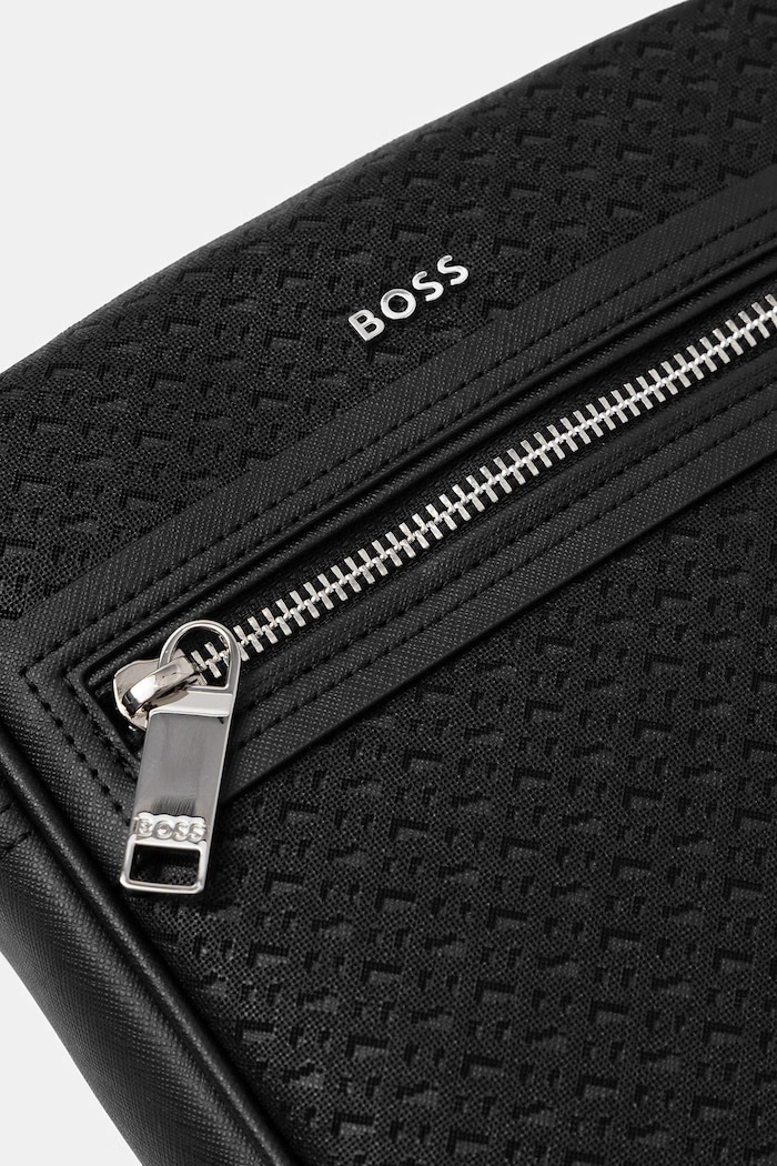 BOSS borsetă de umăr pentru bărbați cu imitație de piele negru 50563718
