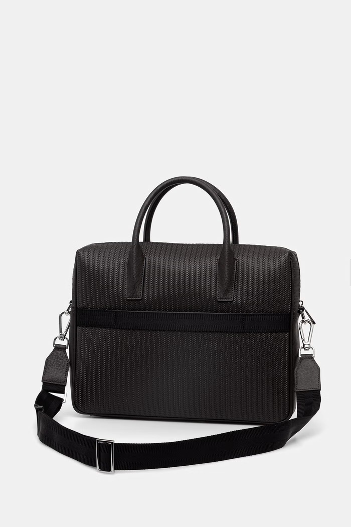 Accessori BOSS valigetta da uomo in pelle 50563724 marrone