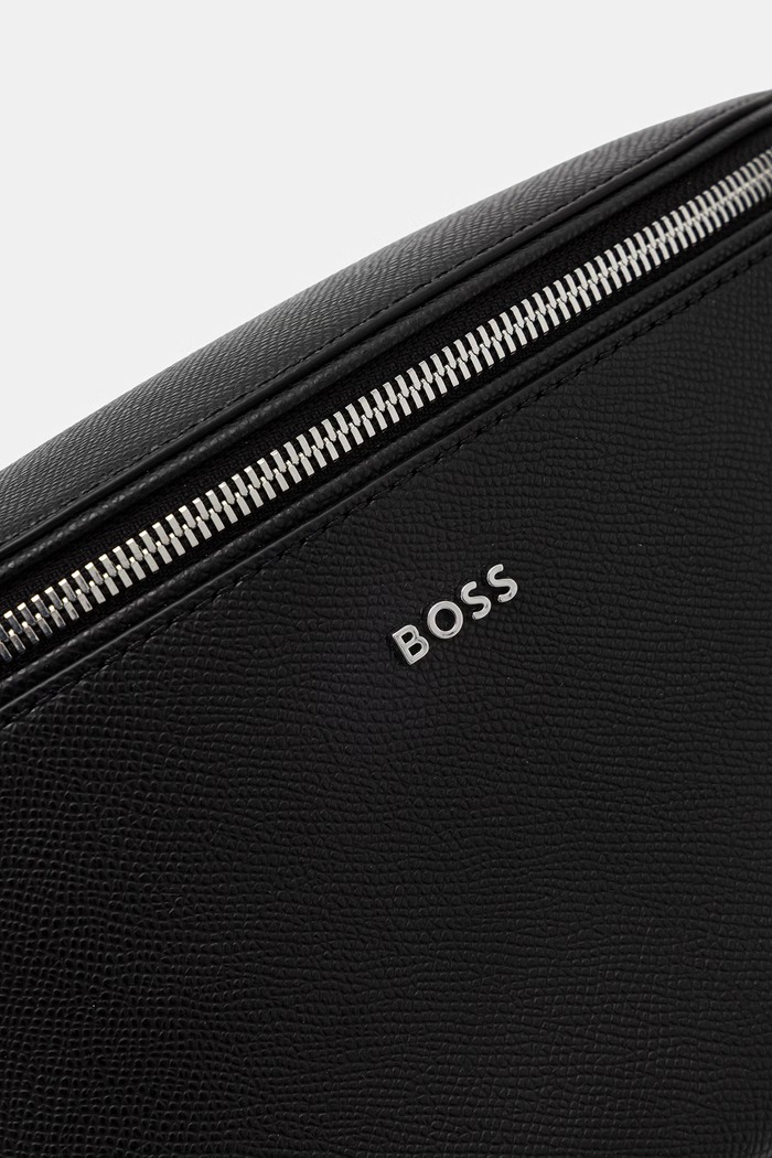 BOSS ľadvinka cez rameno pánska kožená čierna 50563859