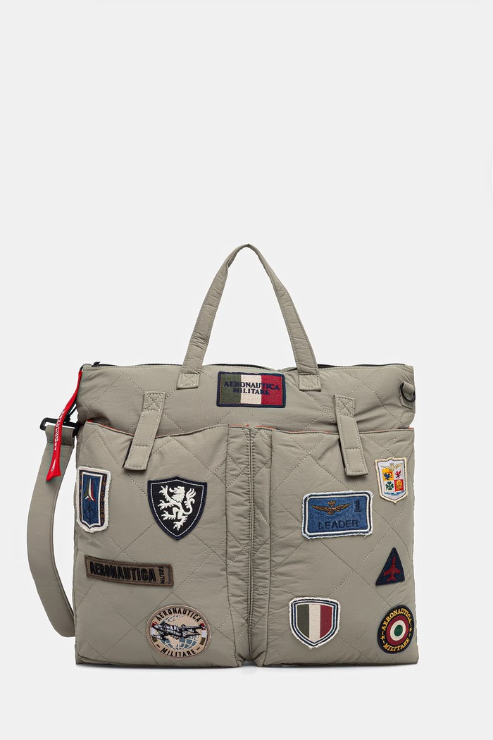Aeronautica Militare torba tekstylny zielony BO1175XCT04298