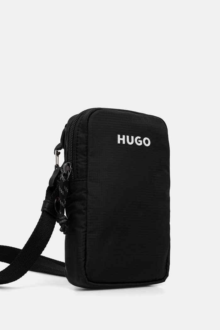 HUGO vízálló tasak férfi EVERETT PHONE HOLDER 50563513 fekete SS26