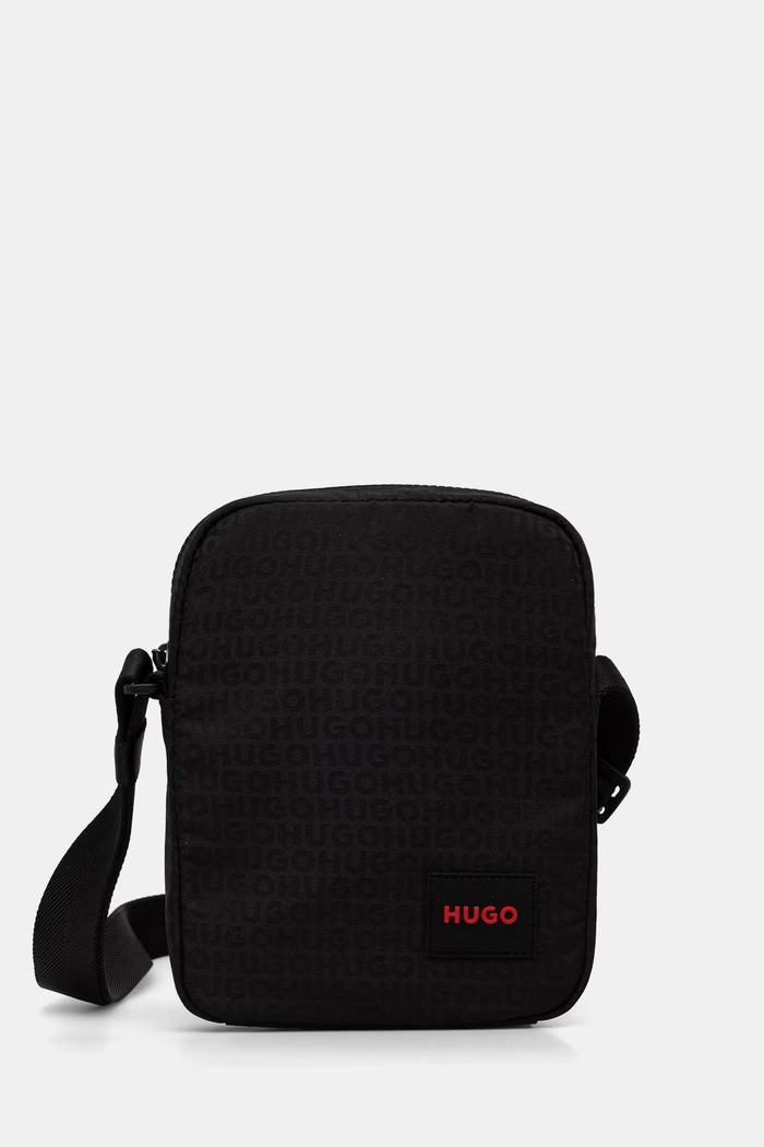 HUGO borsetă de umăr pentru bărbați Ethon_JQ_NEW negru 50563525