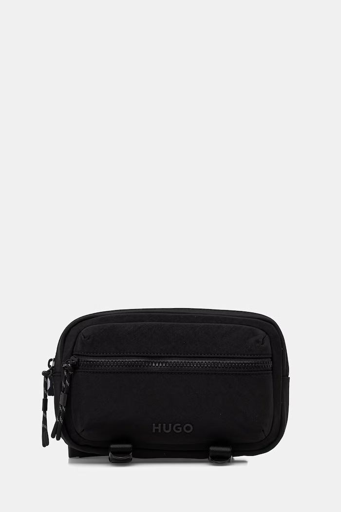 HUGO pánska ľadvinka AYDEN_WAISTBAG čierna 50563585