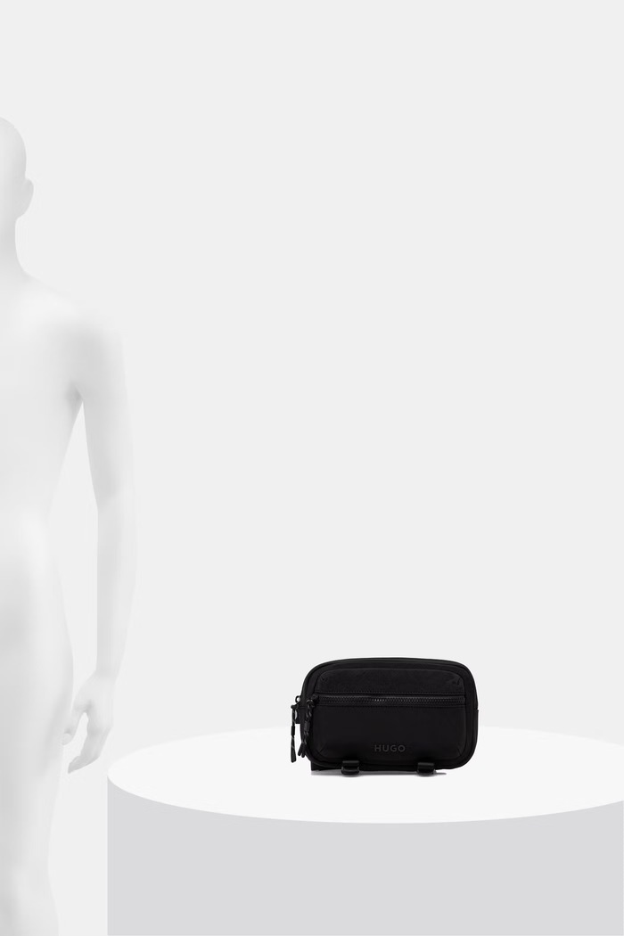 HUGO pánska ľadvinka AYDEN_WAISTBAG 50563585 čierna