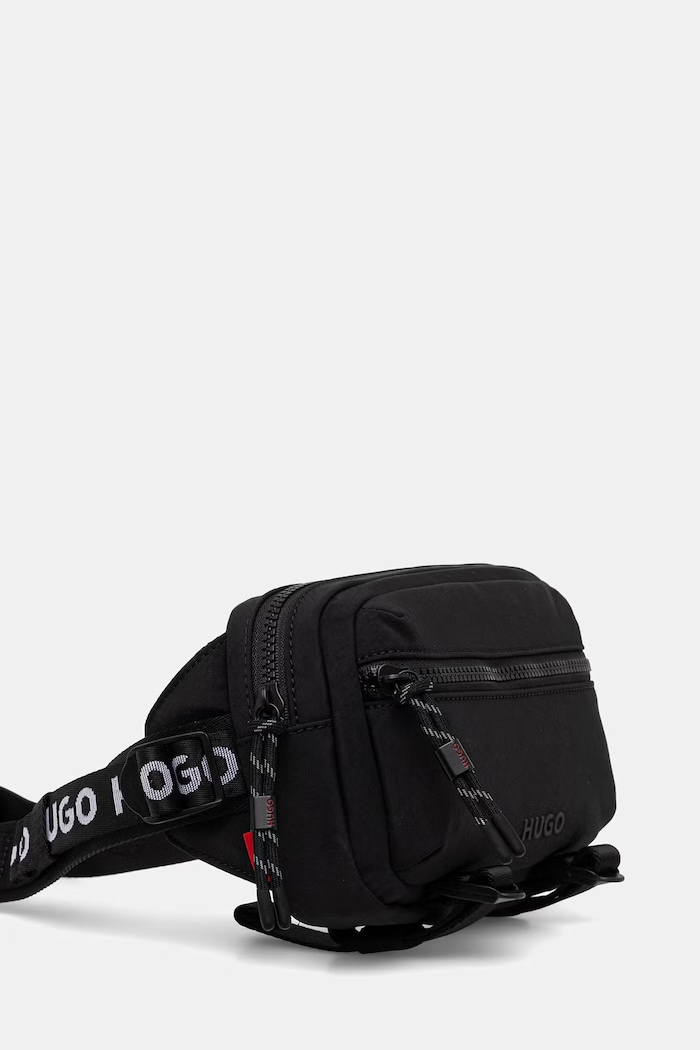 HUGO pánska ľadvinka AYDEN_WAISTBAG 50563585 čierna SS26
