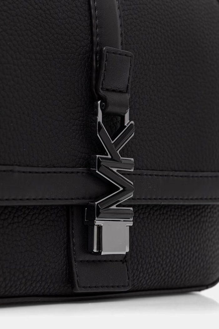 Michael Kors borsetă pentru bărbați, din piele negru 33S6LEZM1L