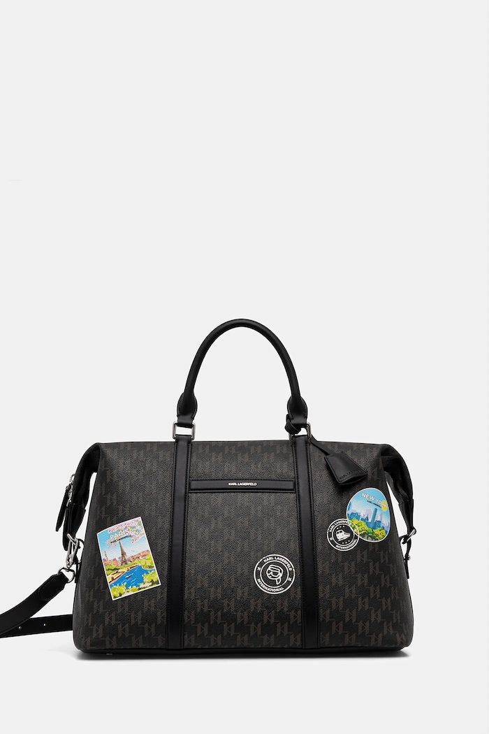 Karl Lagerfeld táska IKON MONOGRAM szintetikus bőr barna B1W30252