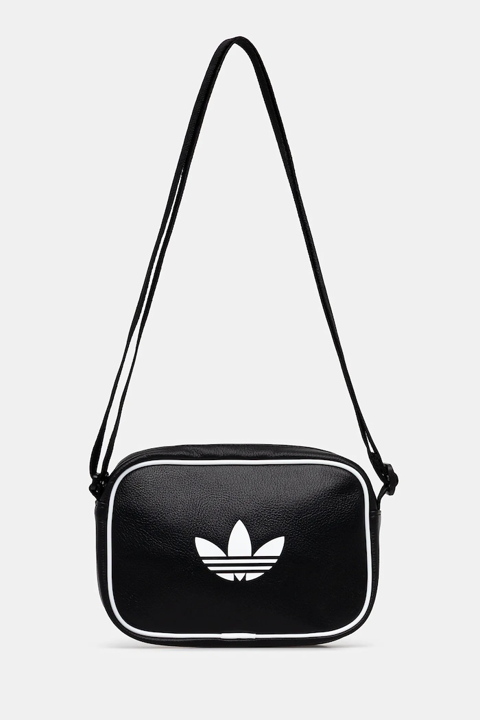 Σακίδιο adidas Originals Airliner απομίμηση λείου δέρματος μαύρο JX0230