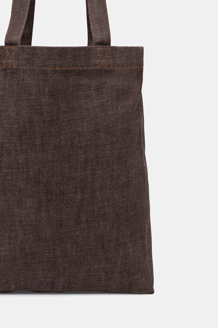 Doplnky A.P.C. bavlnená taška TOTE LOU COHLX.M61442 hnedá