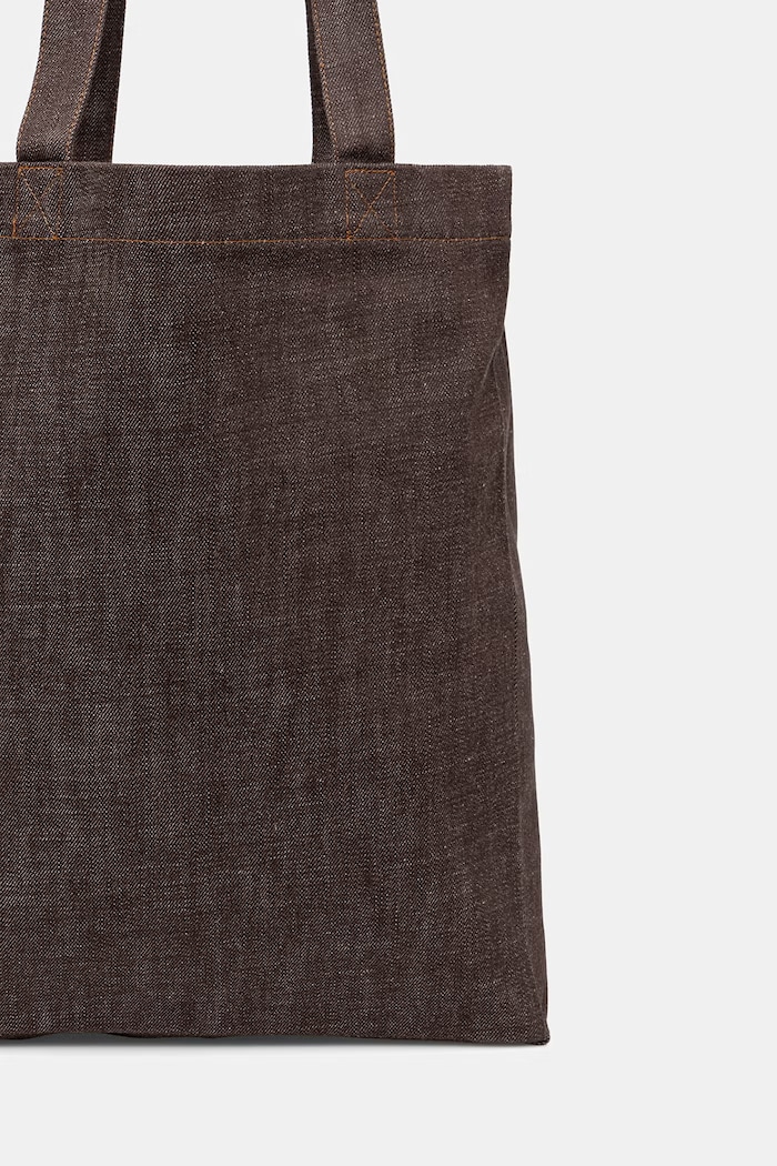 Doplnky A.P.C. bavlnená taška TOTE LOU COHLX.M61442 hnedá