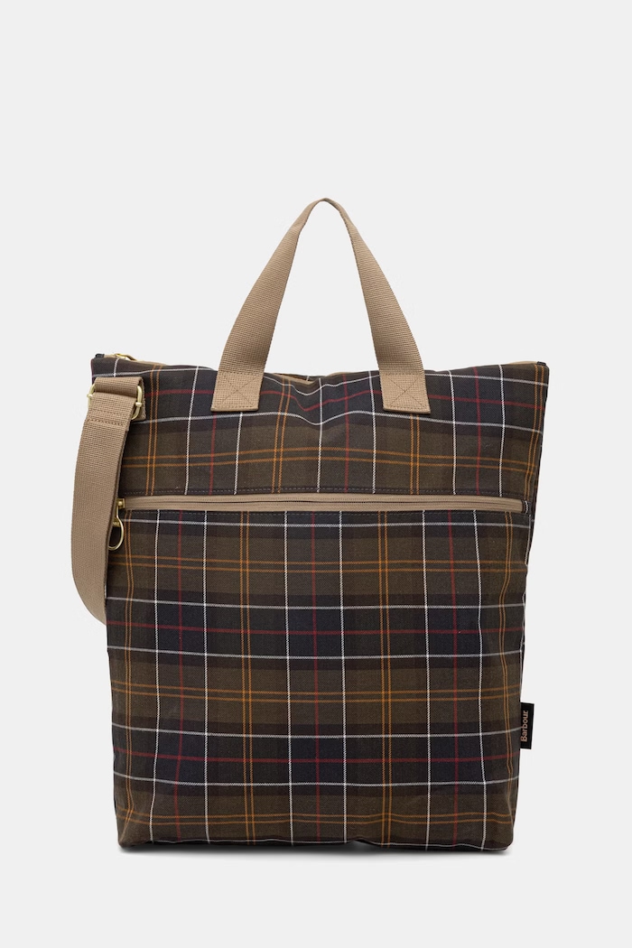 Barbour torba bawełniana zielony UBA0762