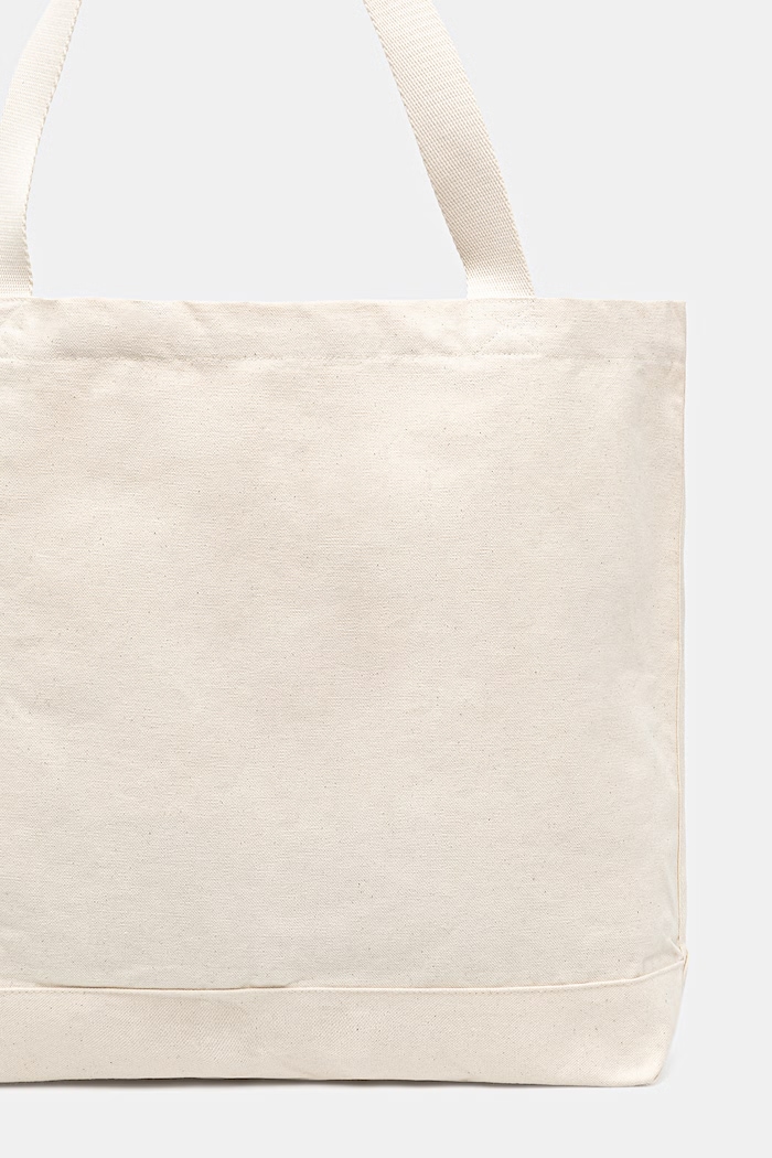 Accessories Café Kitsuné Barista Fox Women's cotton fabric bag QU05120WW9042 beige