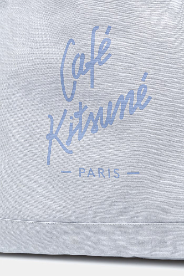 Café Kitsuné shopper torba pamučna plava QU05122WW9042