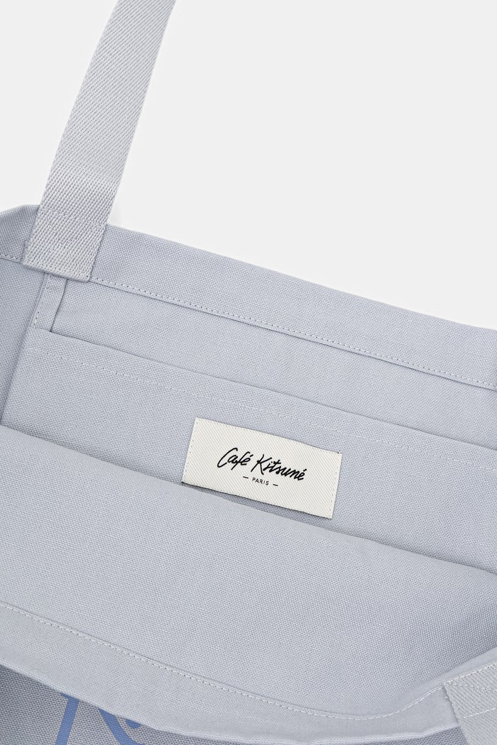 Café Kitsuné shopper torba pamučna QU05122WW9042 plava