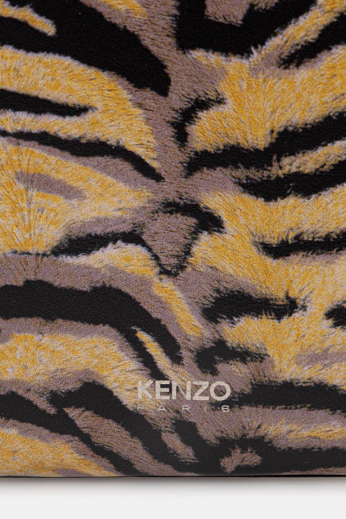 Kenzo saszetka skórzana Pouch żółty FG58PM802L42