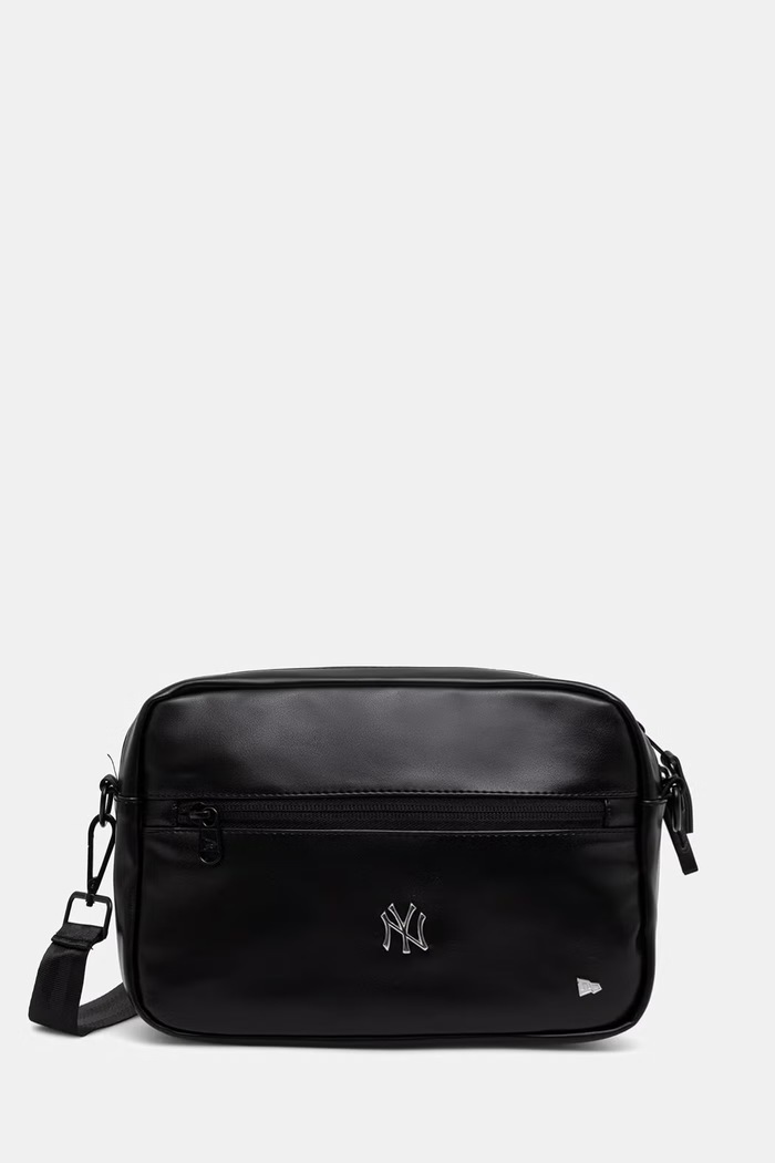 New Era saszetka z imitacji skóry CAMERA BAG NYY czarny 60856101