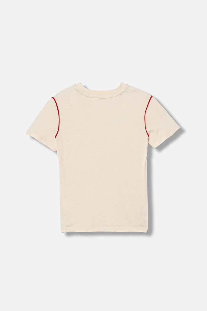 Calvin Klein Jeans tricou de bumbac pentru copii IB0IB02613.128.176.PPY2 bej SS26