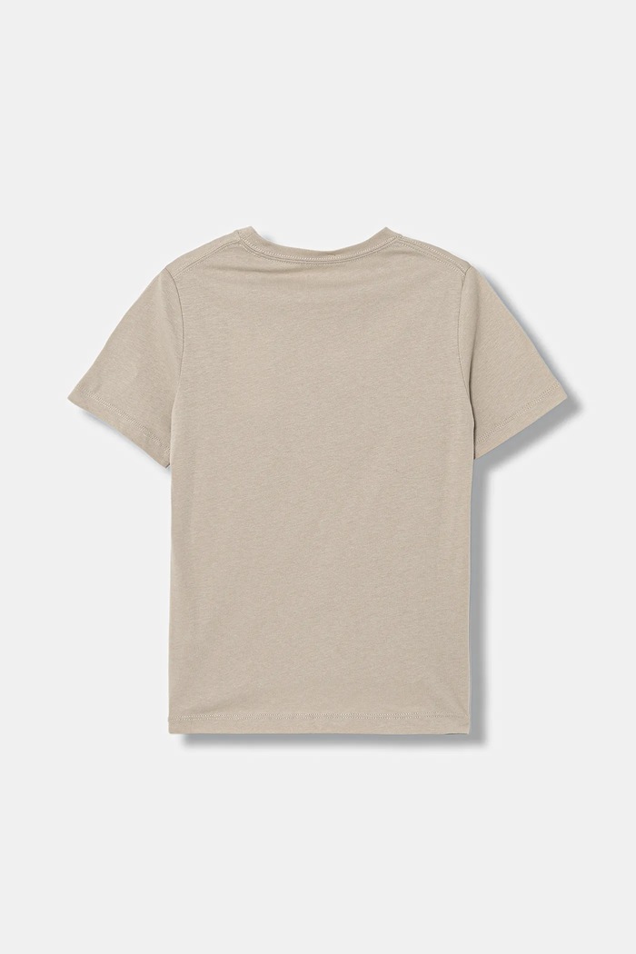 Detské bavlnené tričko Calvin Klein Jeans IU0IU00683.128.176.PPY2 béžová SS26