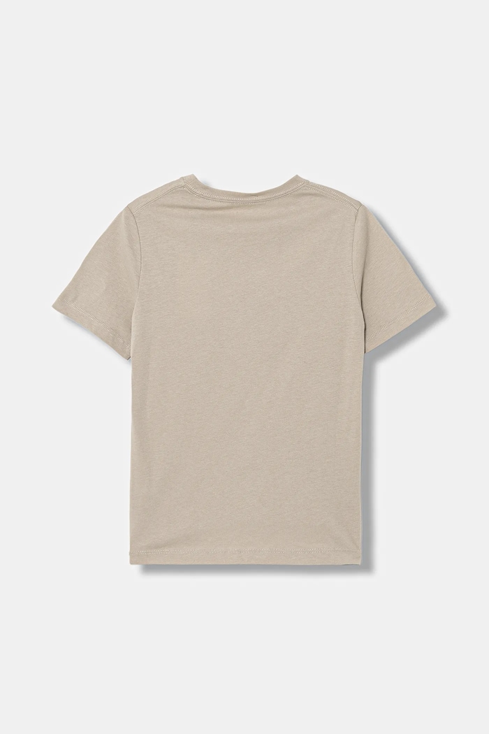 Detské bavlnené tričko Calvin Klein Jeans IU0IU00683.128.176.PPY2 béžová SS26