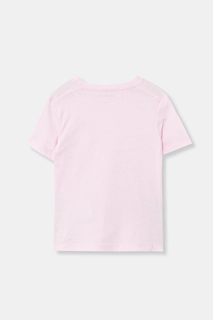 Calvin Klein Jeans t-shirt bawełniany dziecięcy IU0IU00719.104.116.PPY2 różowy SS26