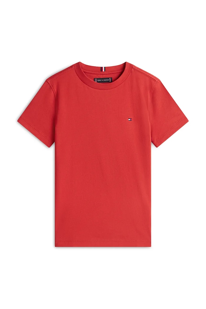 Tommy Hilfiger tricou de bumbac pentru copii KB0KB06879.74.122.PPY2 rosu SS26