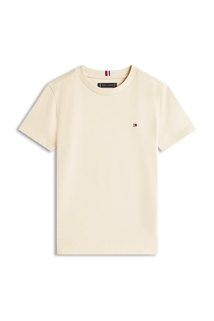 Tommy Hilfiger Tricou copii de bumbac KB0KB06879.128.176.PPY2 bej SS26
