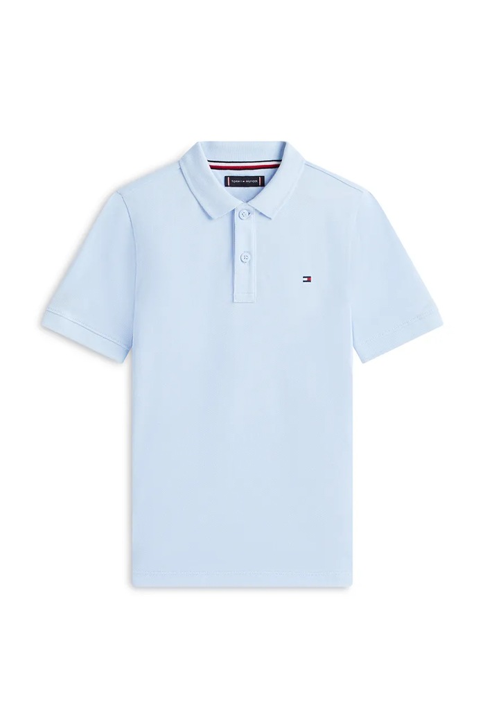 Tommy Hilfiger polo pentru copii din bumbac KB0KB09103.128.176.PPY2 albastru SS26