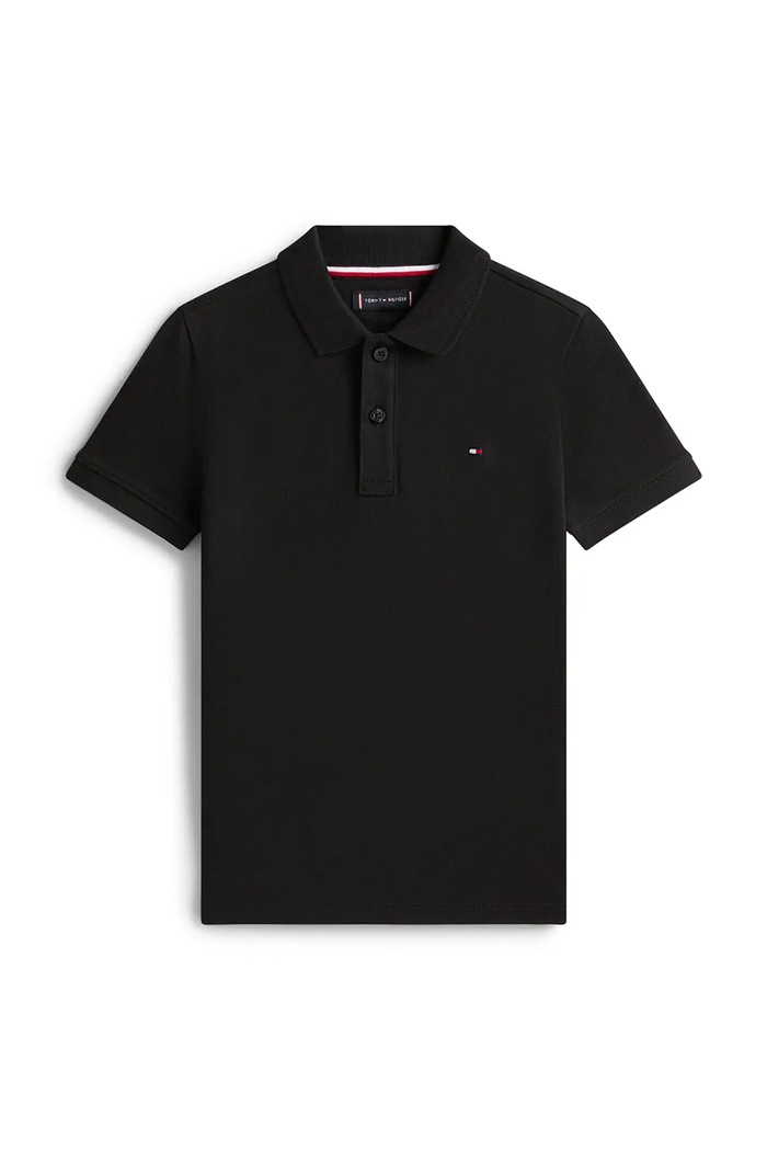 Tommy Hilfiger polo copii bumbac KB0KB09103.128.176.PPY2 negru SS26