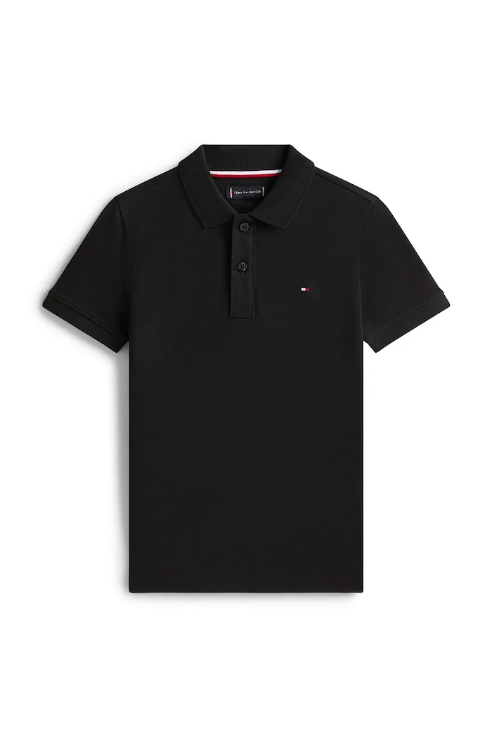 Tommy Hilfiger polo copii bumbac KB0KB09103.128.176.PPY2 negru SS26