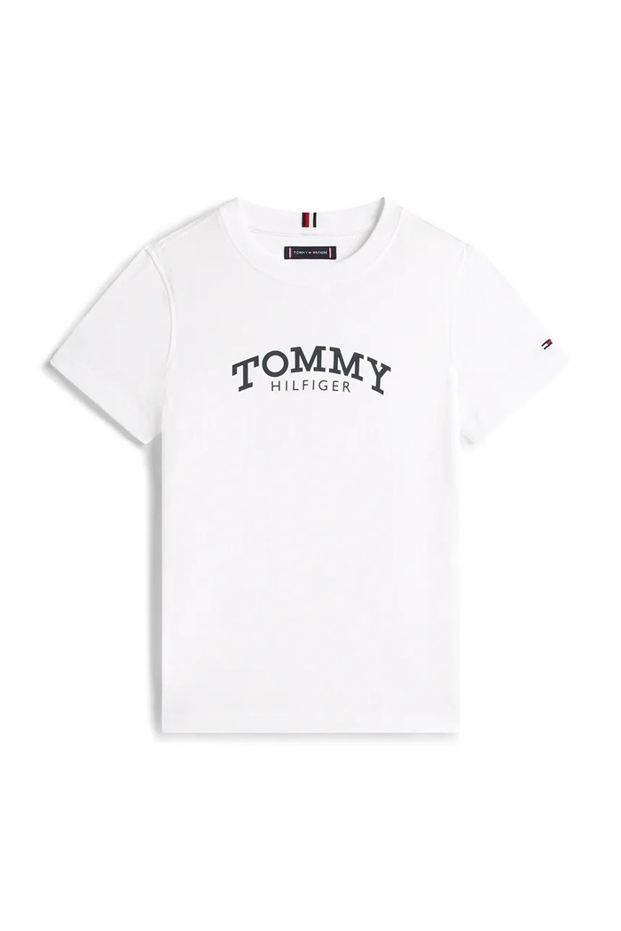 Tommy Hilfiger gyerek pamut póló KB0KB10051.128.176.PPY2 fehér SS26