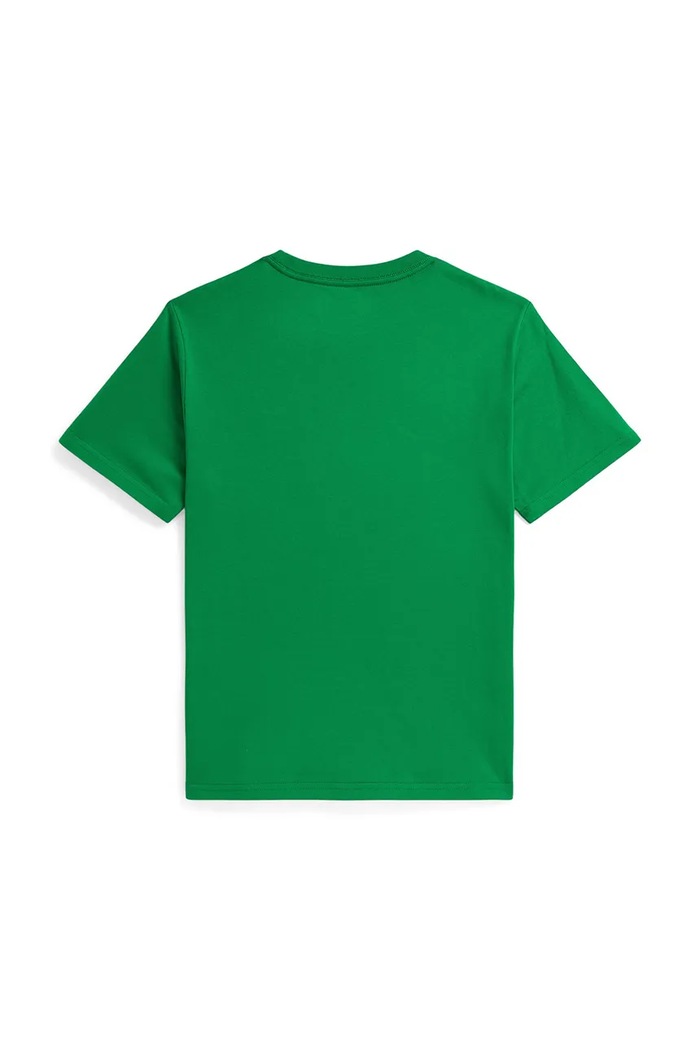 Polo Ralph Lauren t-shirt bawełniany dziecięcy 323832904502 zielony SS26