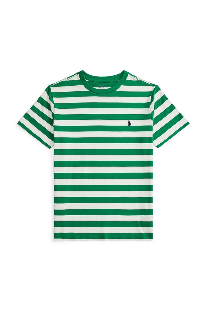 Παιδικό βαμβακερό μπλουζάκι Polo Ralph Lauren βαμβάκι πράσινο 323A95726001