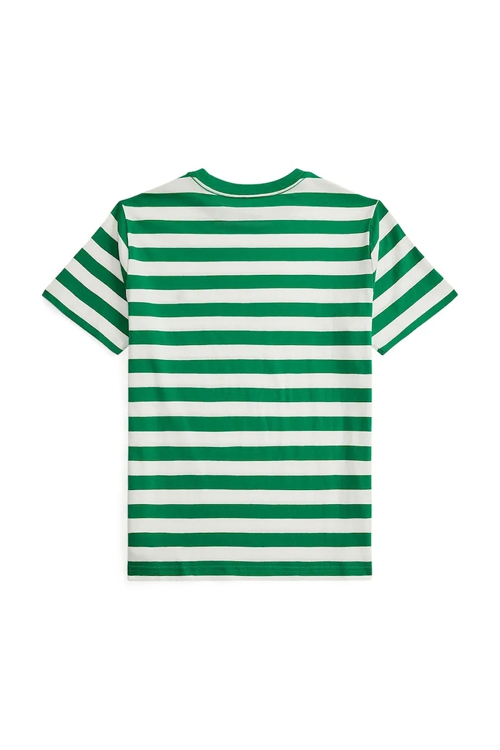 Παιδικό βαμβακερό μπλουζάκι Polo Ralph Lauren 323A95726001 πράσινο SS26
