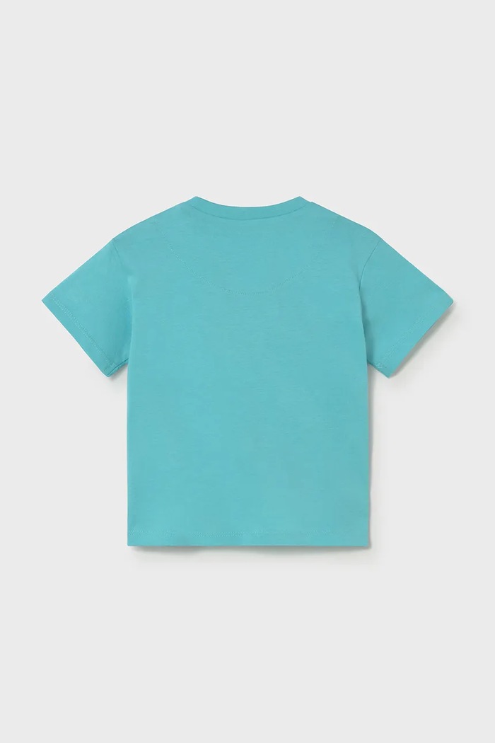 Mayoral tricou de bumbac pentru copii 106.3J.Baby.PPY2 turcoaz SS26