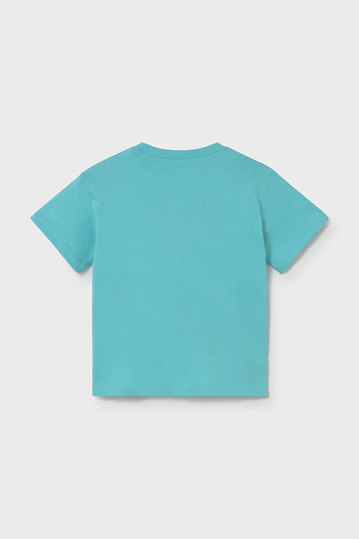 Mayoral tricou de bumbac pentru copii 106.3J.Baby.PPY2 turcoaz SS26