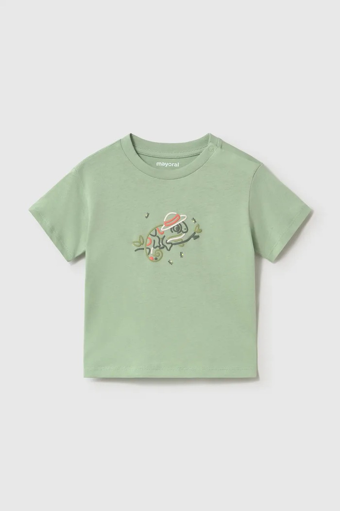 Mayoral tricou de bumbac pentru copii 2-pack 1012.3H.Baby.PPY2 verde SS26