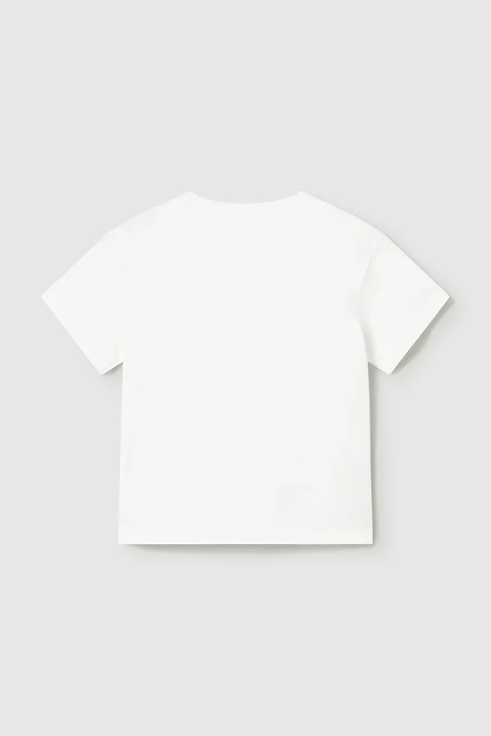 Mayoral tricou de bumbac pentru copii 1016.3J.Baby.PPY2 alb SS26