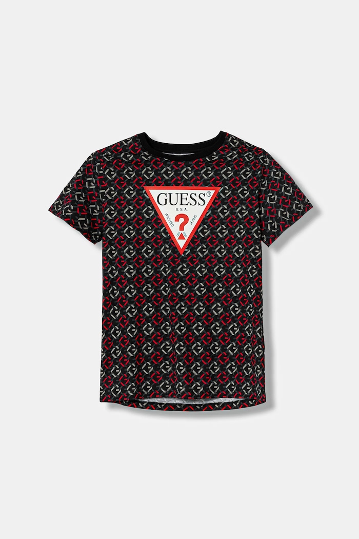 Guess gyerek pamut póló pamut fekete L6RI03.K8HM4.PPY2