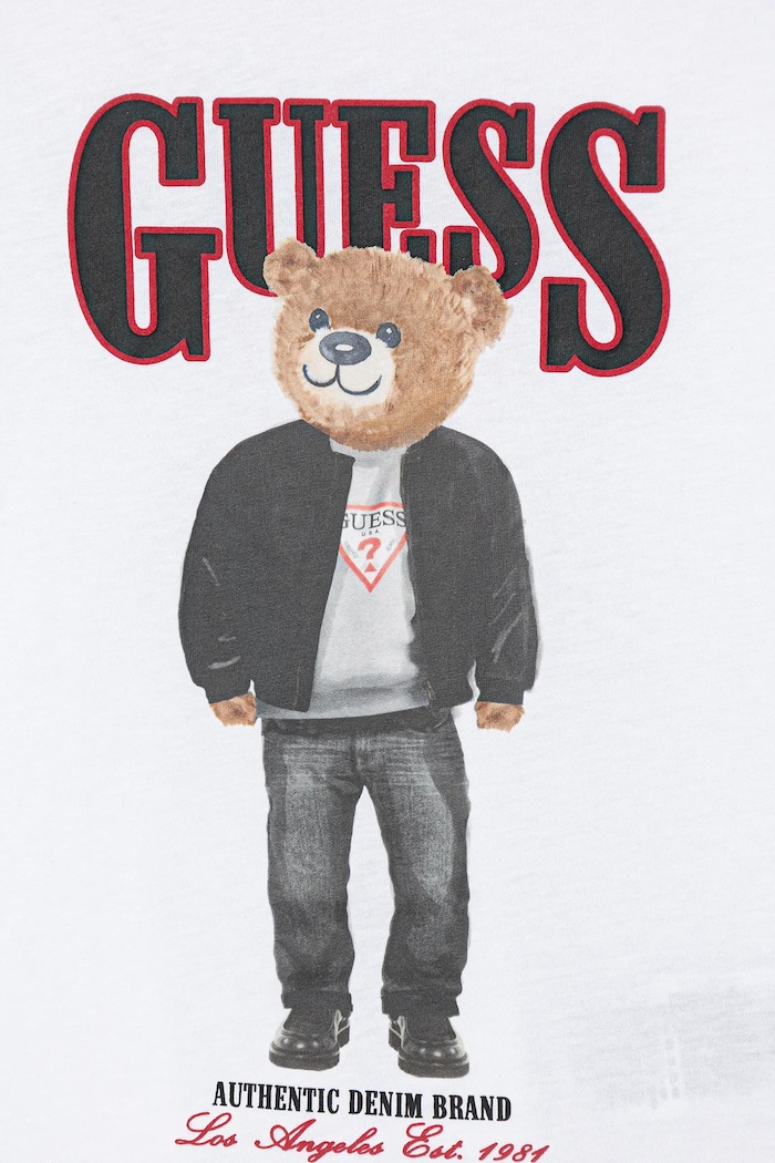 Chłopiec Guess t-shirt bawełniany dziecięcy L6RI11.K8HM4.PPY2 biały