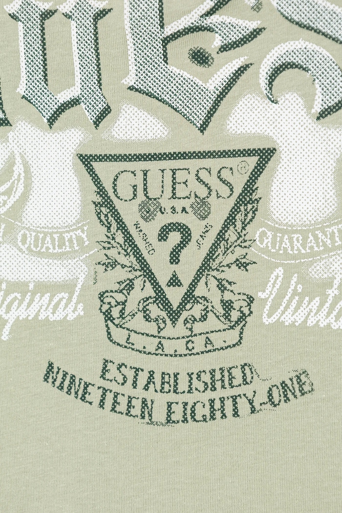 Chłopiec Guess t-shirt bawełniany dziecięcy L6RI21.K8HM4.PPY2 zielony