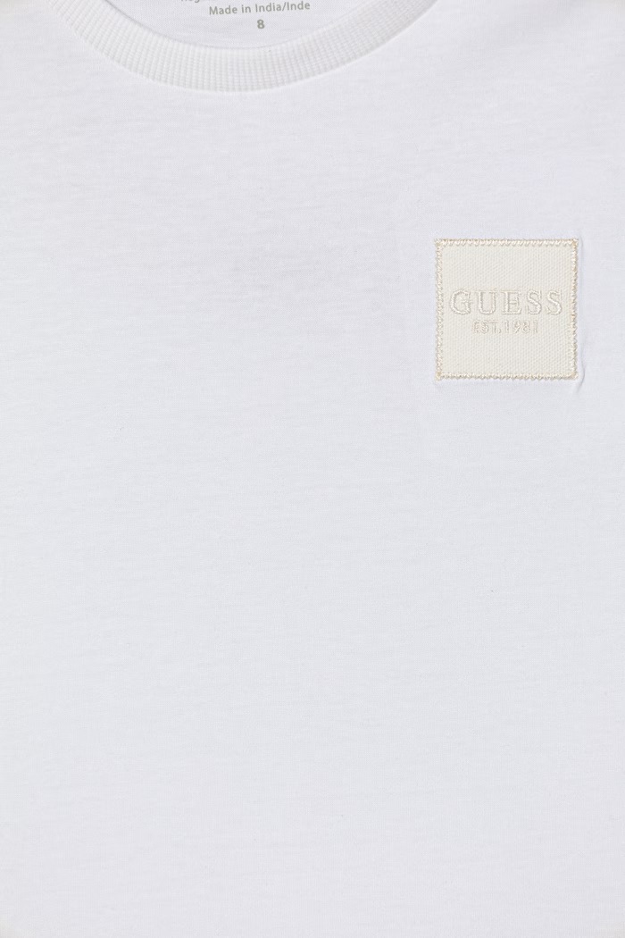 Chlapec Bavlnené elegantné tričko Guess L6RI26.K8HM4.PPY2 biela