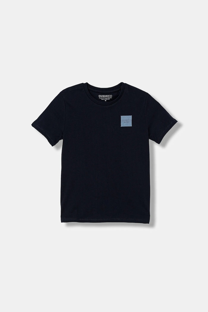Bavlněné lounge tričko Guess kulatý námořnická modř L6RI26.K8HM4.PPY2