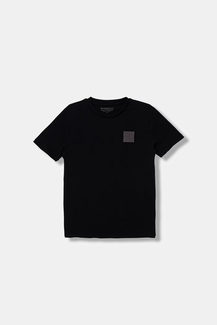 Guess tricou lounge din bumbac imprimeu negru L6RI26.K8HM4.PPY2
