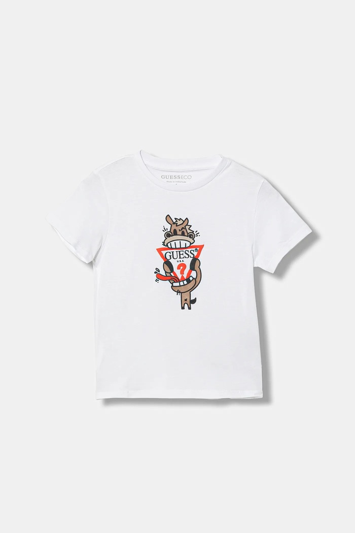 Guess gyerek pamut póló pamut fehér N6RI03.K8HM4.PPY2