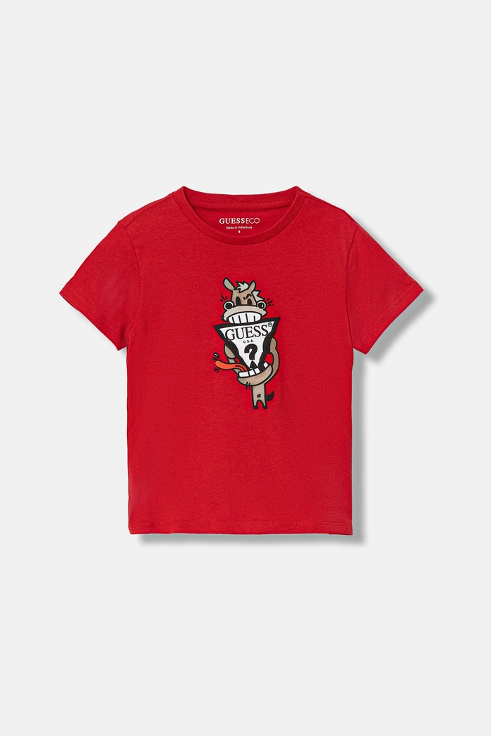Guess gyerek pamut póló pamut piros N6RI03.K8HM4.PPY2