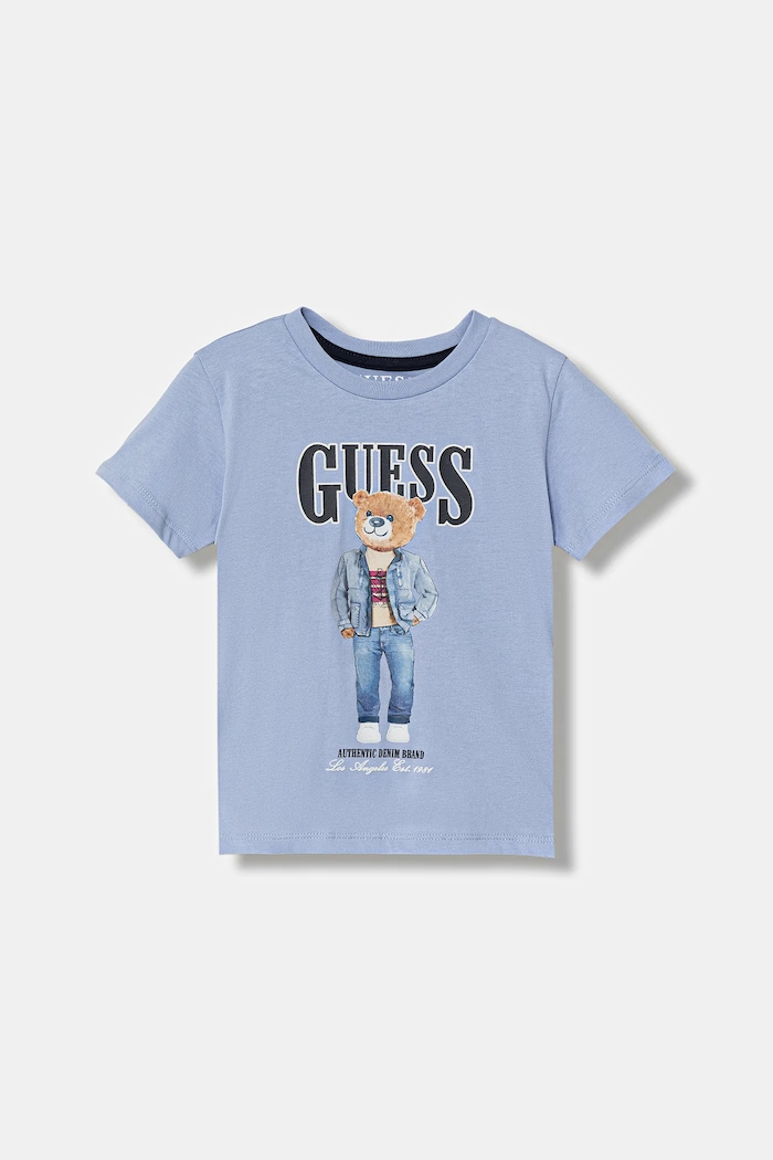 Guess gyerek pamut póló pamut kék N6RI05.K8HM4.PPY2